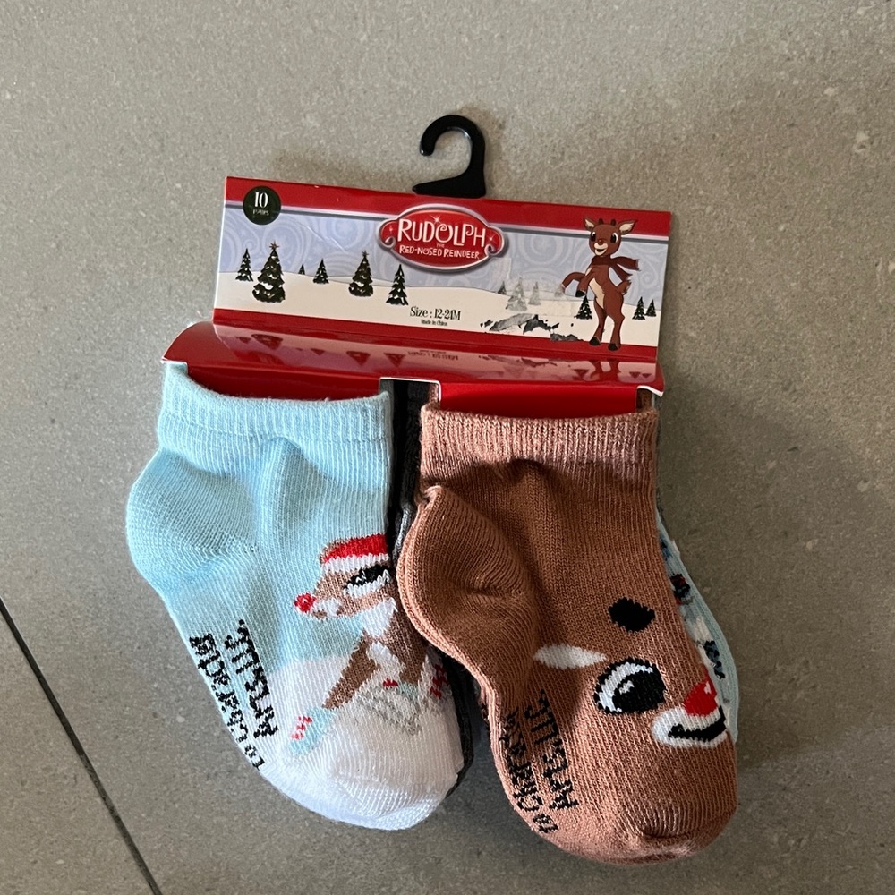 Kids Socks - Blue and Brown